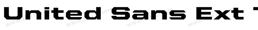 United Sans Ext TT B字体转换
